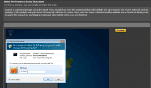 CertBlaster in-simulator A+ practice question